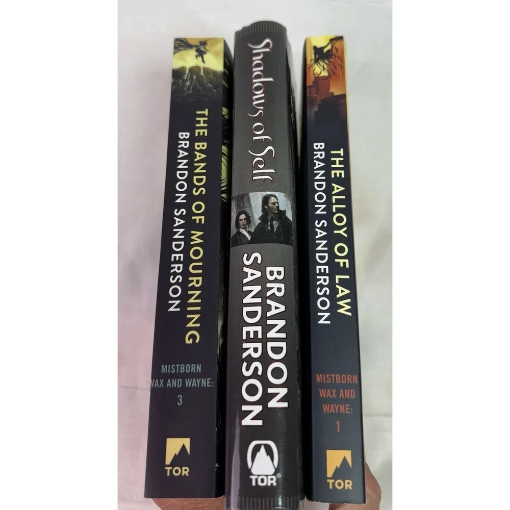 Brandon Sanderson Mistborn Wax & Wayne Books 1-3 Lot HC/PB Alloy Shadows Bands